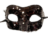 Nessiworld Black Color Sequined Sequin Party Mask Prom Venetian